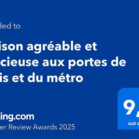 Maison Agreable Et Spacieuse Aux Portes De Paris Et Du Metro Saint-Ouen  Esterno foto